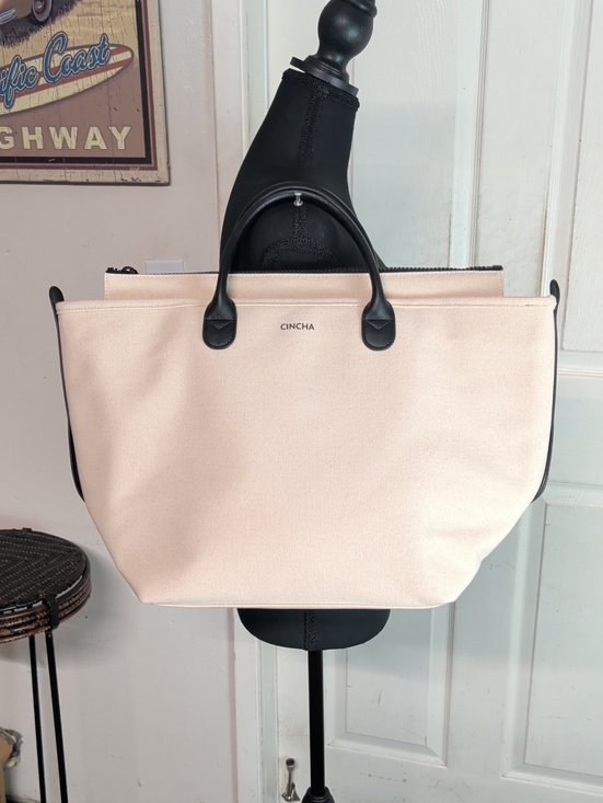 Cincha Handbags - Cincha Cream Go Tote Bag